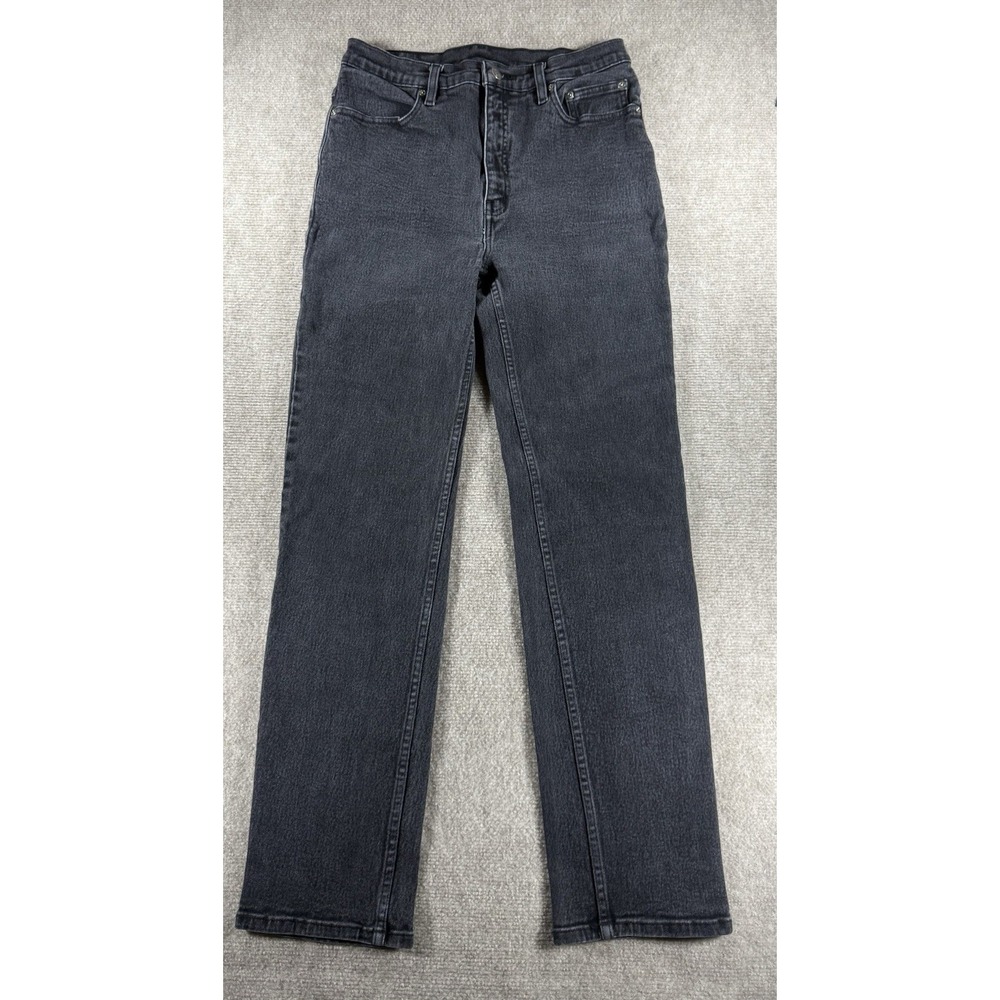 Harley Davidson Jeans Womens Size 10 Black Heavy Denim High rise Straight Leg